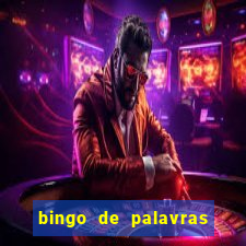 bingo de palavras cha de bebe