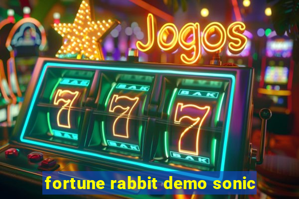 fortune rabbit demo sonic