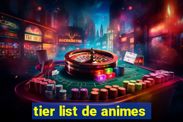 tier list de animes