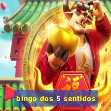 bingo dos 5 sentidos