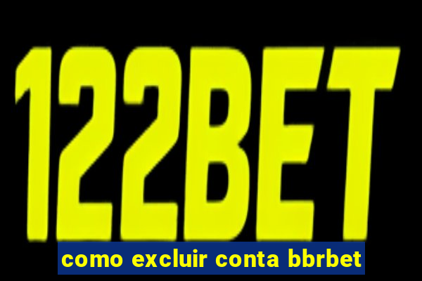 como excluir conta bbrbet