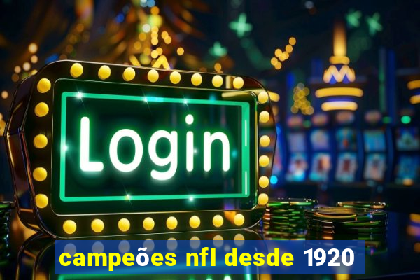 campeões nfl desde 1920