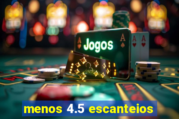 menos 4.5 escanteios