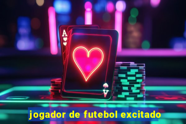 jogador de futebol excitado