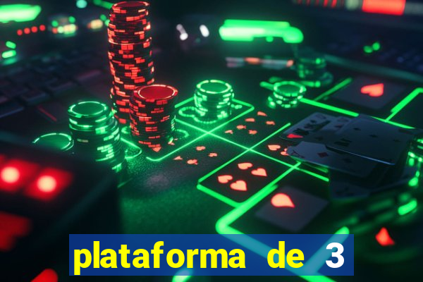 plataforma de 3 reais jogo